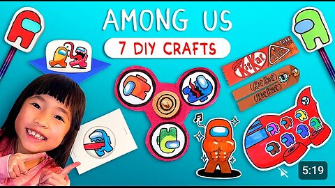 7 Awesome Among Us Paper Crafts | Easy DIY for Kids