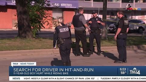 11-year-old on bike injured in hit-and-run in Milwaukee