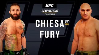 EA Sports UFC 4 Gameplay Tyson Fury vs Michael Chiesa