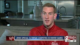 Jenks Special Olympian competing in Winter Games