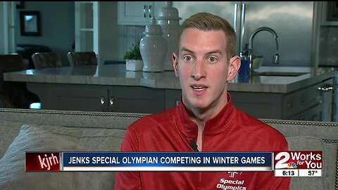 Jenks Special Olympian competing in Winter Games