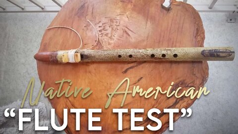 Native American River Cane Handcarved Flute Test #shorts #shorts