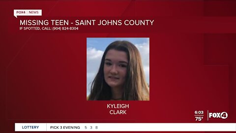 Missing teen Saint Johns County