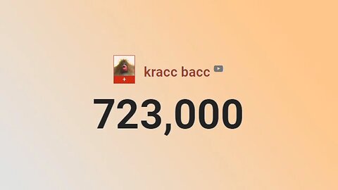 LIVE KRACC BACC SUB COUNT 🅱️🥳🥳🙀🙀😎