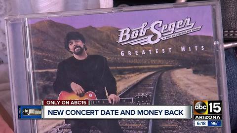 Bob Seger concert rescheduled in the Valley, fans still want their money back