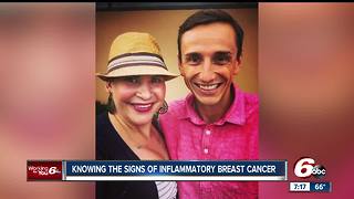 Inflammatory breast cancer may not show up in routine mammograms