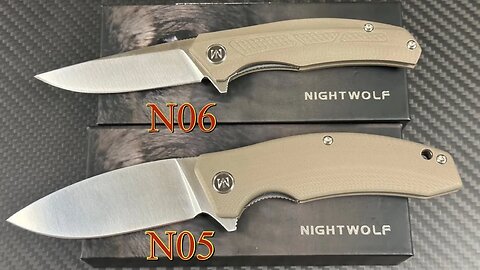 Night Wolf N05 & N06 G10 flipper knives ! Under $25 !