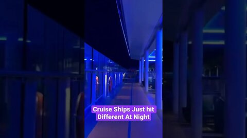 Odyssey of the Seas takes on a whole new vibe at night. #royalcaribbean #cruising #vibes