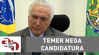 Temer nega candidatura e vê Meirelles como opção de sequência