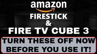 ⭐TURN OFF FIRE TV SETTINGS BEFORE YOU USE!⭐