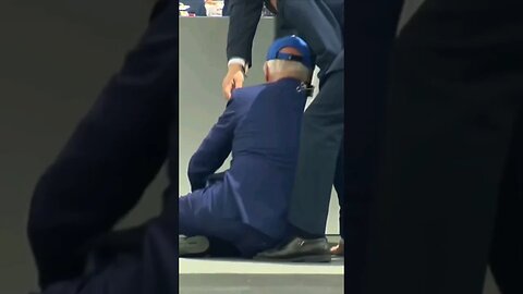 Joe Biden trips, falls at US Air Force graduation ceremony.