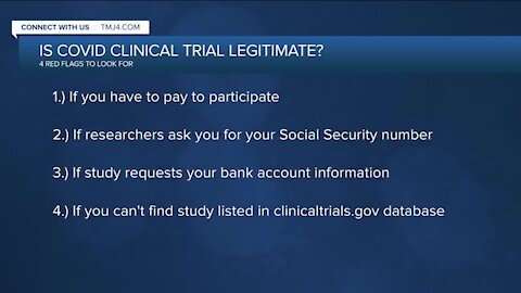 How to tell if the COVID-19 trial you want to sign up for is legitimate