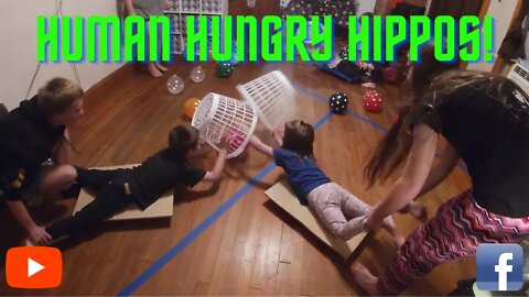 Human Hungry Hippos Game With Cousins! | Krazy Kidz Creations