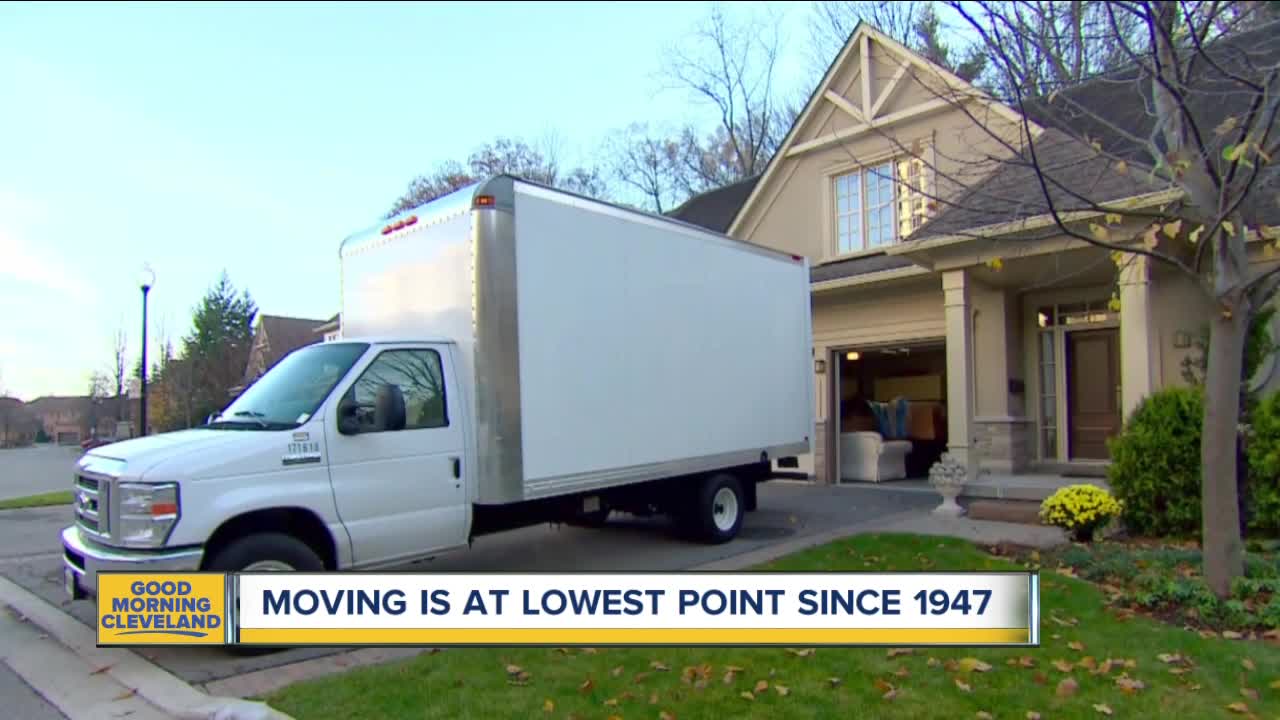 Fewer people are moving from their homes