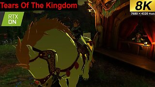 Legend Of Zelda Tears Of The Kingdom Giant white horse 8k 60fps Rtx