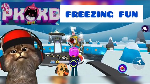 pk xd playing freezing fun minigame
