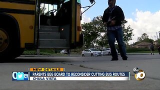 Parent beg board to reconsider cutting bus routes
