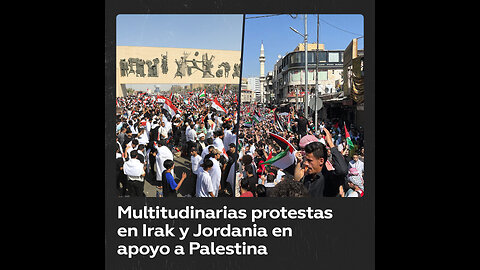 Múltiples manifestaciones en Jordania e Irak en apoyo a Palestina