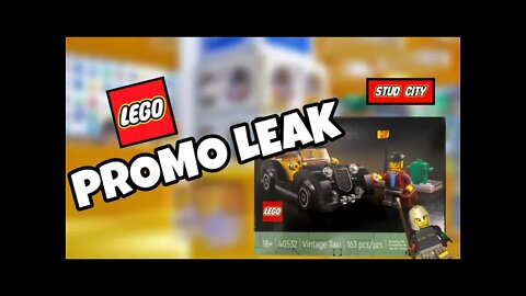 LEGO January Promo Leak - Vintage Taxi