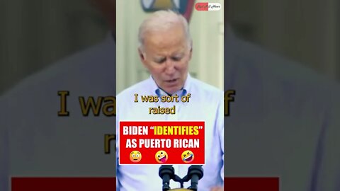 Joe Biden Identifies As Puerto Rican 😂 #shorts #sleepyjoe #bidengaffe