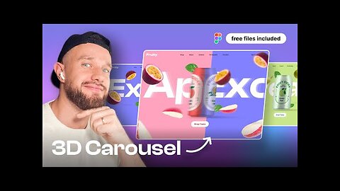 Figma Tutorial: 3D Carousel Slider (+ free files 🎁)