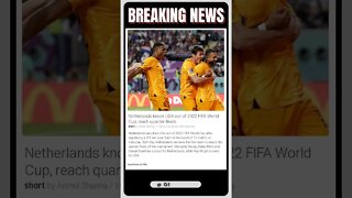 Upset Alert: Netherlands Stun USA, Advance to 2022 FIFA World Cup Quarter-Finals! | #shorts #news