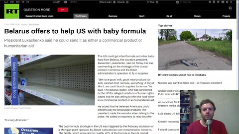 Belarus offers to help US with baby formula shortage despite Western sanctions against country