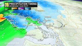 Incoming Pacific low to soak B.C. with heavy coastal rain, alpine snow, and strong winds