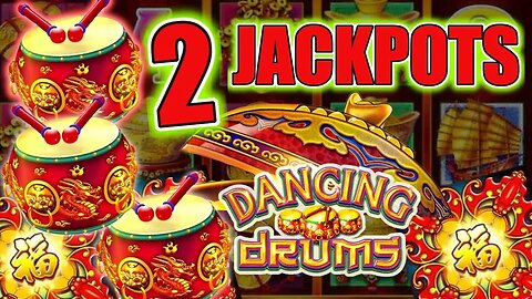BOOM BOOM BOOM! 🥁 Double Jackpots on Dancing Drums in Las Vegas!