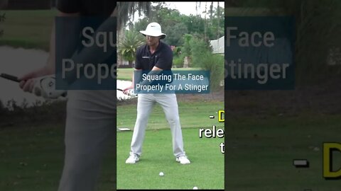 Don't flip to square the club face if you ever want to hit a stinger #shorts