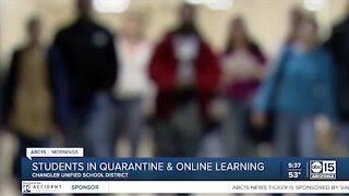 Students in quarantine and online learning