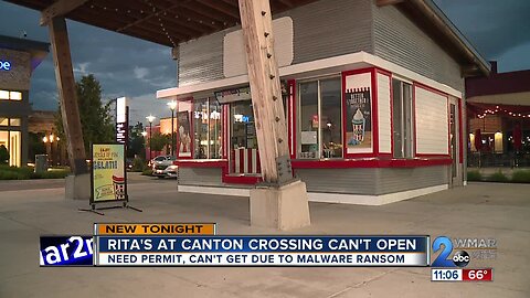 Rita's Italian Ice in Canton Crossing can't open due to city ransomware attack