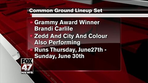 Brandi Carlile announced to headline at Common Ground