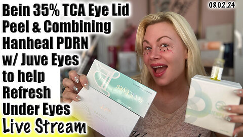 Live Bein 35% TCA Eye lid Peel & Under Eye Refresh with Juve Eyes and Hanheal PDRN, ACecosm