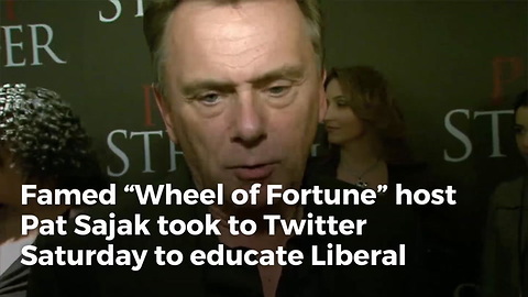 Boom: 'Wheel of Fortune' Host Pat Sajak has the Perfect Message for Liberals Mad Over GOP Tax Bill