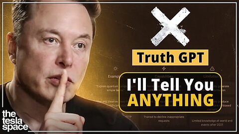 Elon Musk Reveals ChatGPT Rival "Truth GPT"!