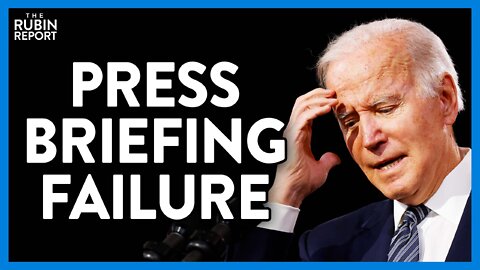 Biden Struggles to Get Through Press Briefing & Ignores Questions | Direct Message | Rubin Report