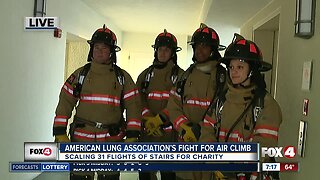 Hundreds to raise money for lung disease research by climbing 31 flights of stairs Saturday