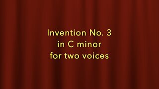 Invention No. 3 in C minor for two voices by Robert W. Padgett