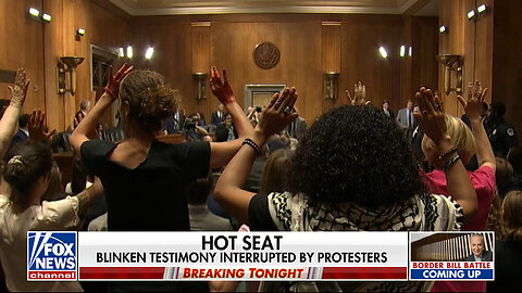 Anti-Israel Agitators Interrupt Blinken's Senate Testimony