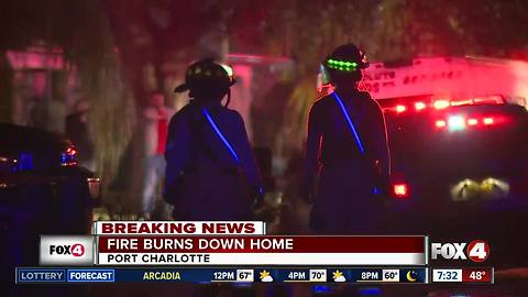 Port Charlotte home destroyed by fire early Thursday morning