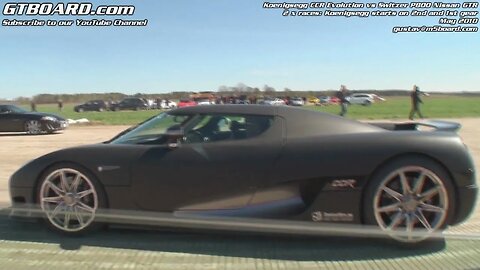 Brutal Koenigsegg CCR Evo lays down Thors hammer on 800 HP Switzer P800 Nissan GTR Godzilla in race