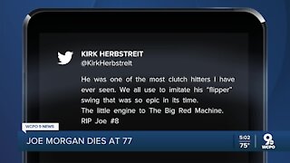 Cincinnatians mourn the death of baseball great Joe Morgan
