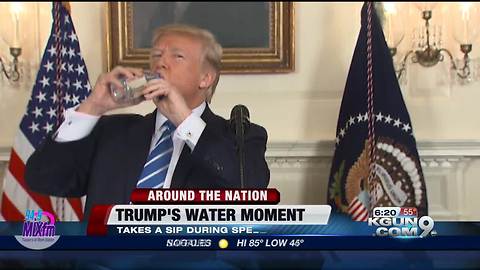 Sen. Rubio pokes fun at President after he drinks water