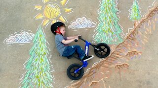 Driveway Chalk Art Brings Neighbors Together