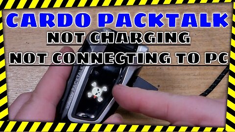 Cardo PackTalk Won't Charge Or Connect To The PC
