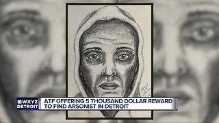 Suspect wanted for arson at Detroit mosque, up to $5,000 reward for information