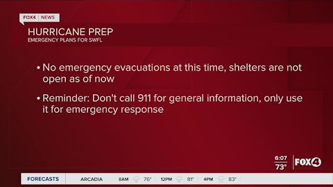 No shelter in place orders for Southwest Florida