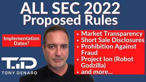 SEC Transparency Rule Briefing | Short Sale Reform | Project Ion | Robot Godzilla | Rule 10C-1