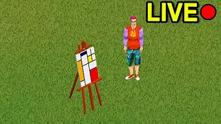 Sims 1 Starving Artist Challenge - LIVE!